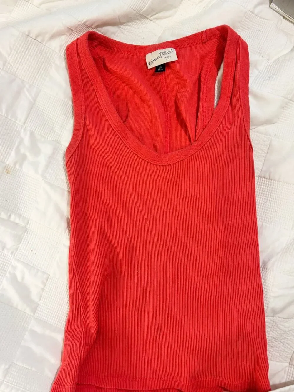 Universal Thread Coral Ribbed Tank Top 🍉☀️ - Picture 4 of 5